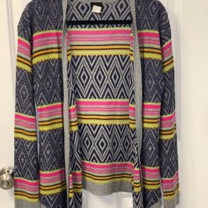 Daytrip neon aztec knit cardigan sweater wmns  M/L